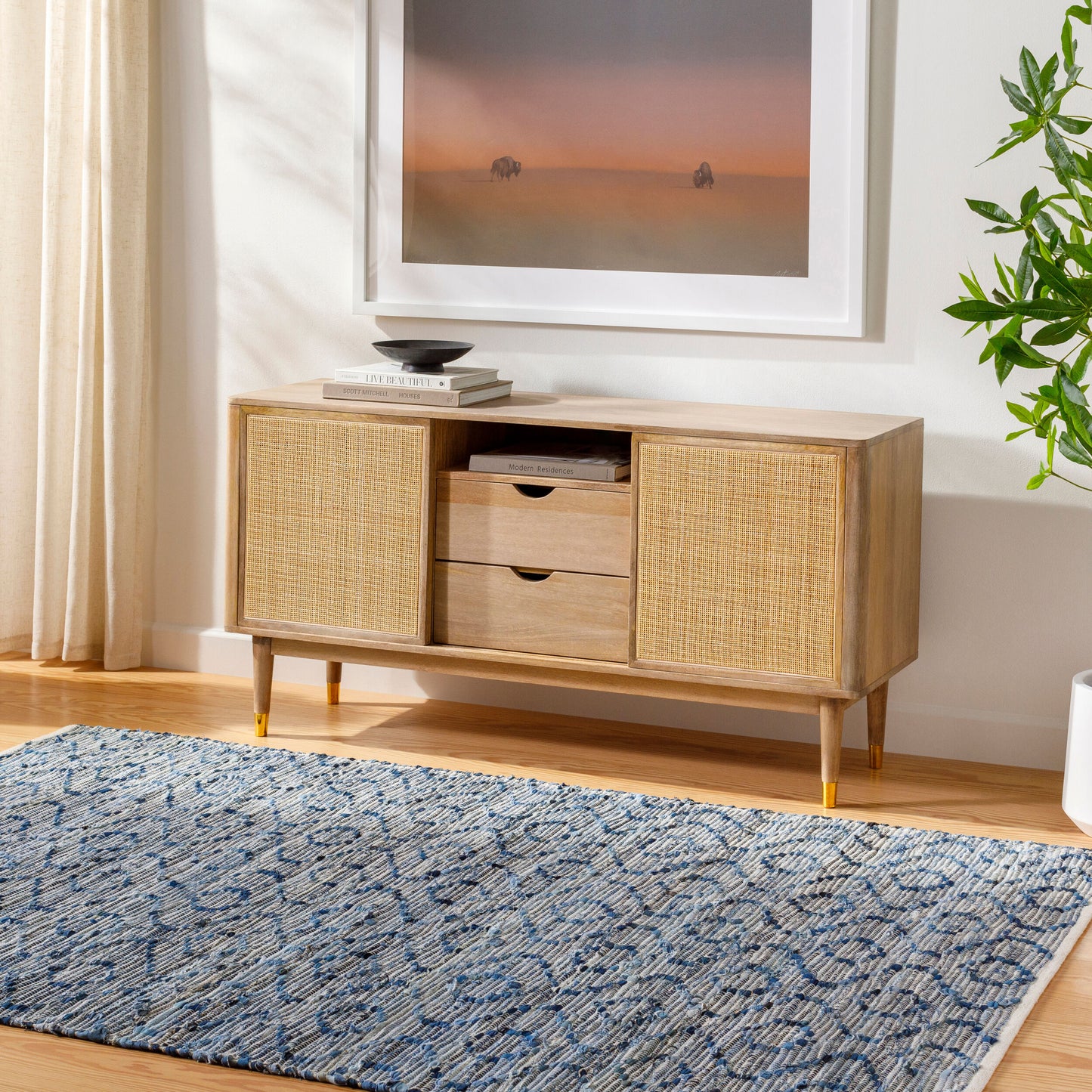 Jean JEA-2314 2' x 3' Handmade Recyled Accent Rug