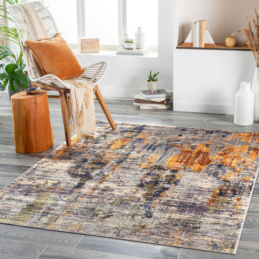 Jefferson JFS-2306 6' x 9' Machine Woven Washable Area Rug