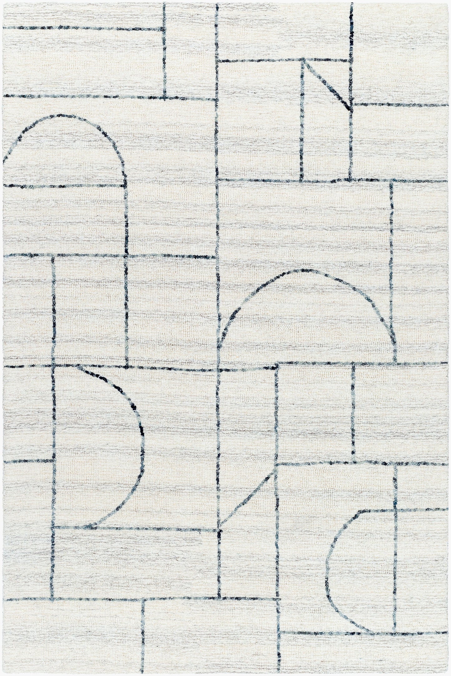Alfombra decorativa de lana hecha a mano Jules JLS-2309 de 2' x 3'