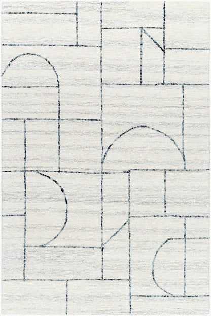 Alfombra decorativa de lana hecha a mano Jules JLS-2309 de 2' x 3'