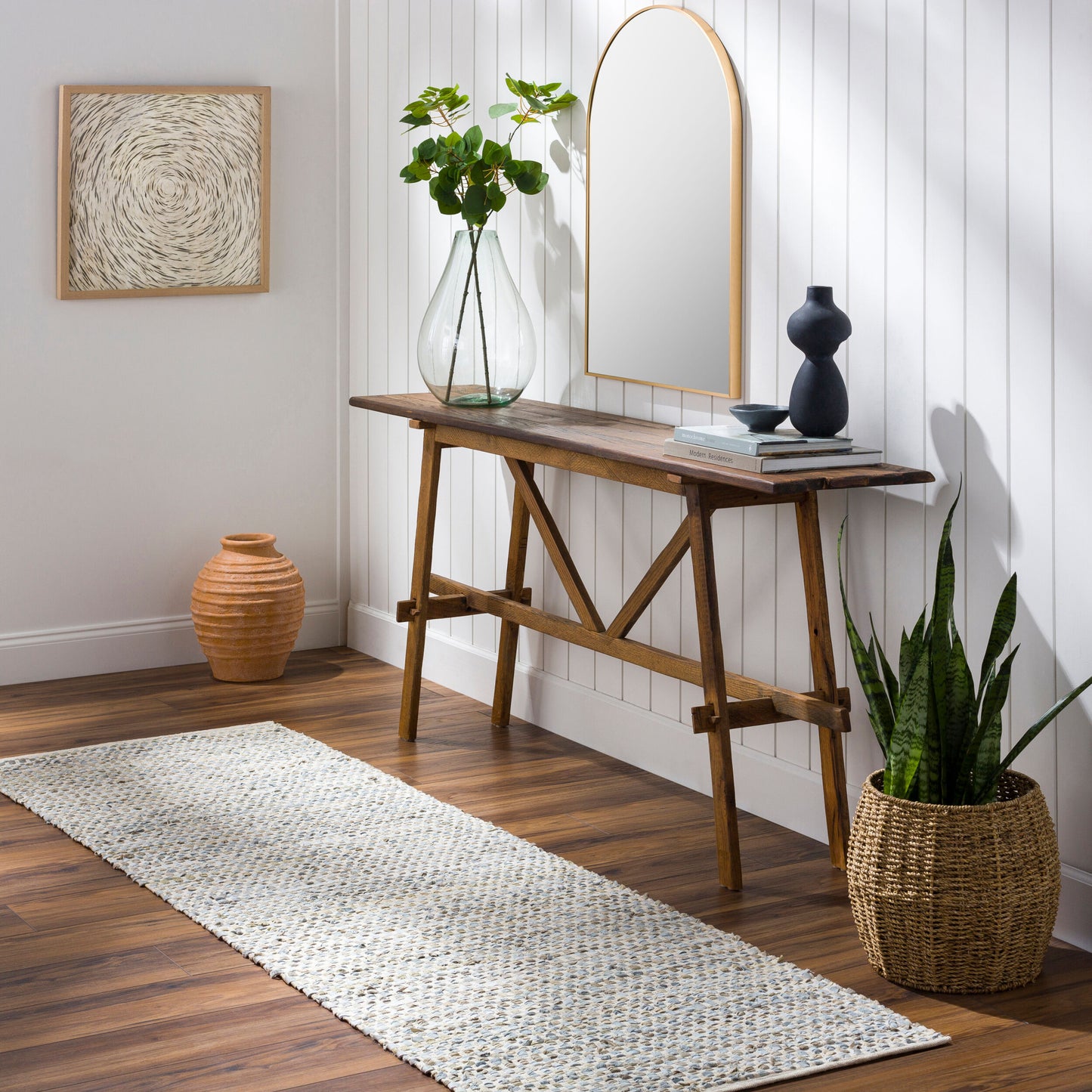 Jamie JMI-8005 8ft Runner Handmade Runner Rug