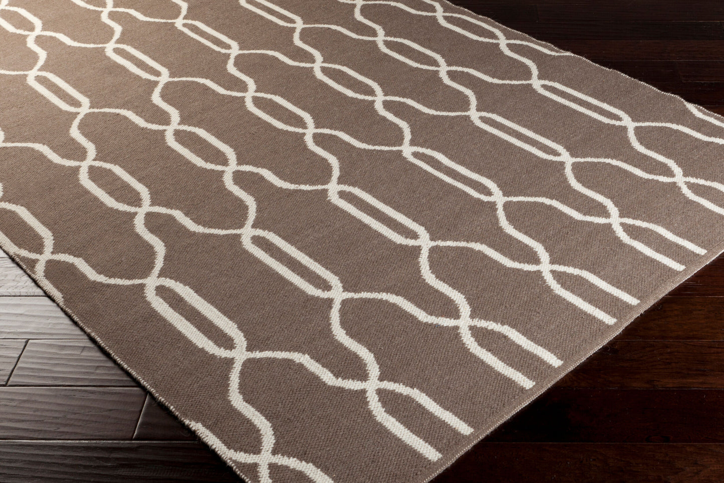Alfombra decorativa de lana Juniper JNP-5034 de 90 x 150 cm, hecha a mano