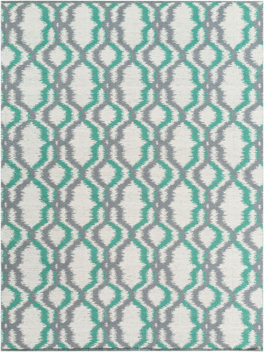 Alfombra de lana Juniper JNP-5036 de 2,44 m x 3,34 m, hecha a mano