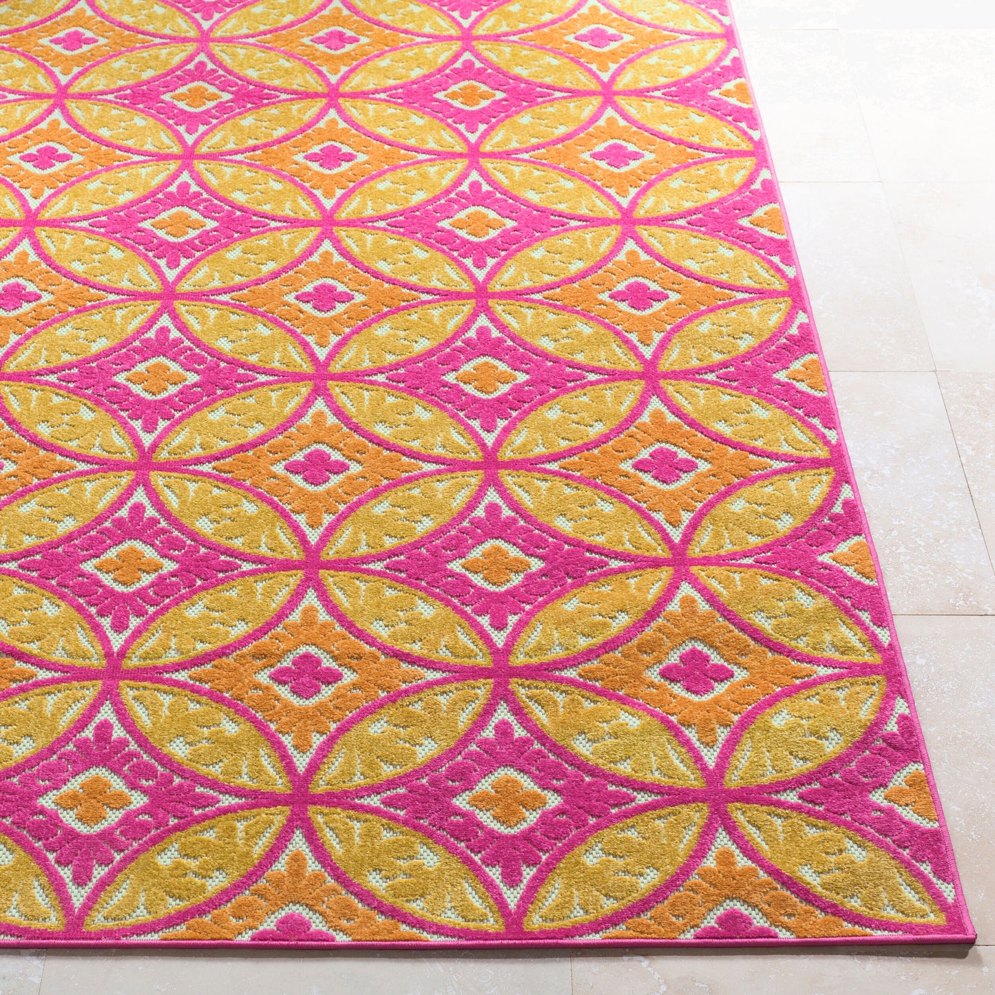 Jolene JOL-1013 2' x 3' Machine Woven Indoor/Outdoor Accent Rug