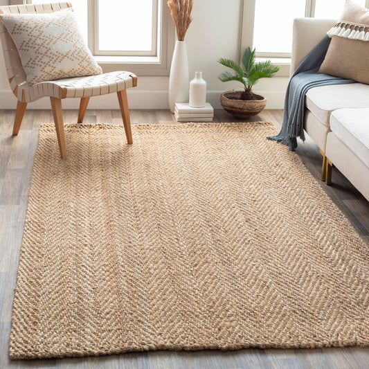 Jute Woven JS-1000 2' x 3' Handmade Jute Accent Rug