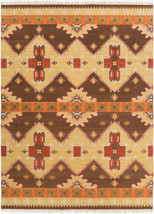 Alfombra de lana hecha a mano Jewel Tone II JTII-2035 de 8' x 11'