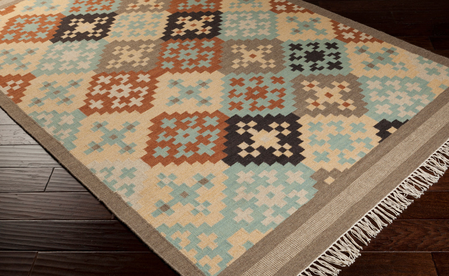 Jewel Tone II JTII-2049 8ft Runner Handmade Wool Runner Rug