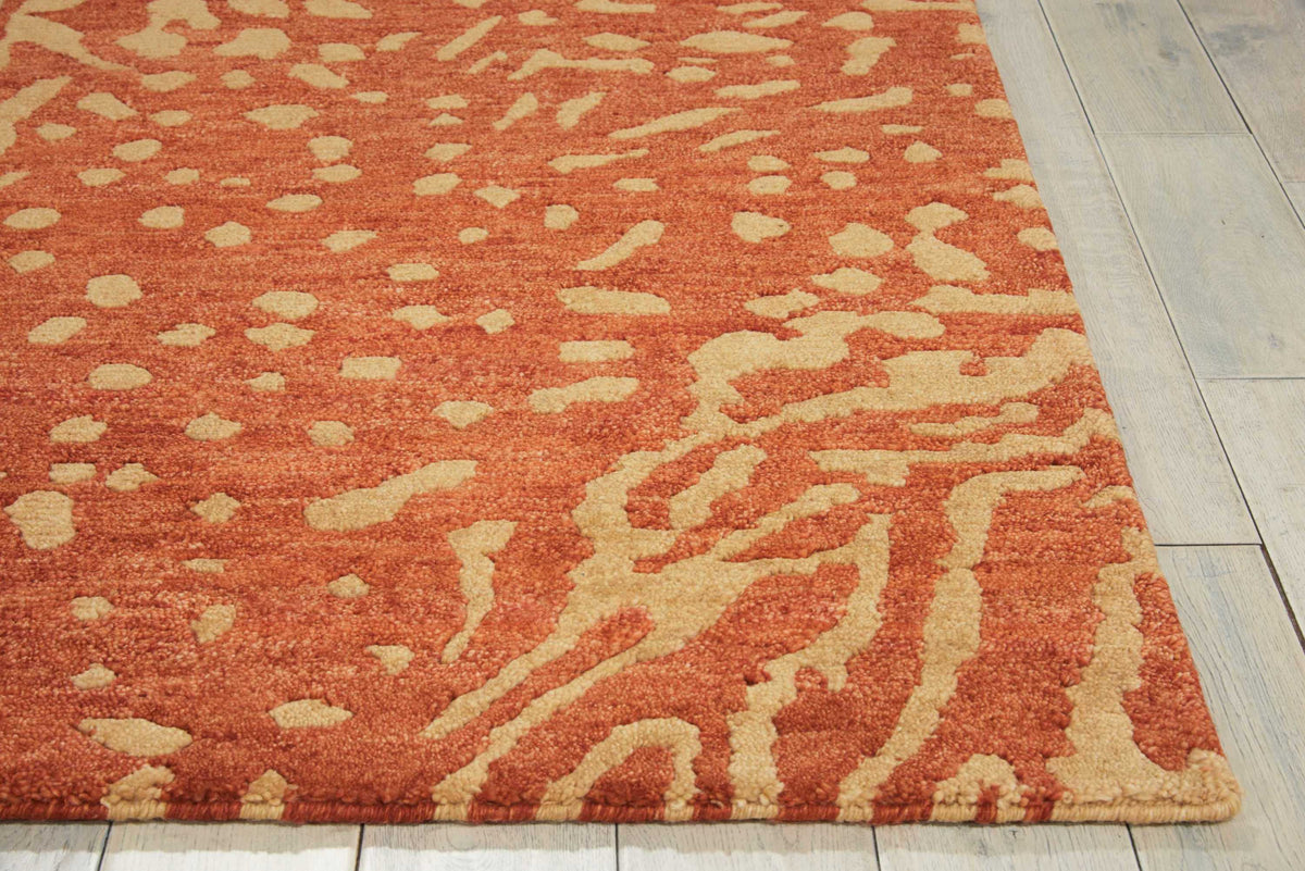 Tahoe Modern MTA02 Rust/Beige Knotted Rug