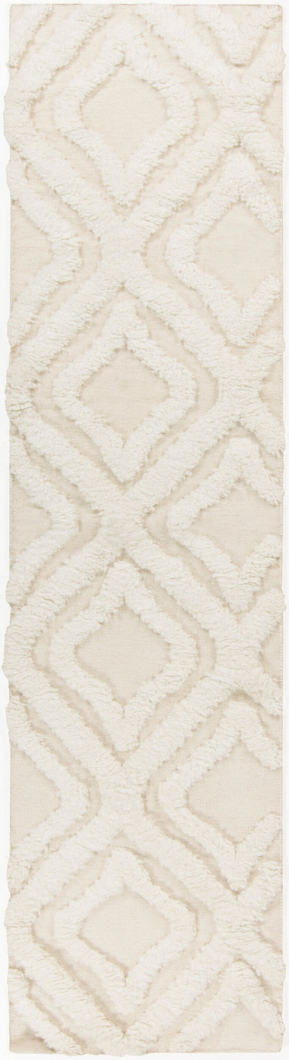 Alfombra de lana hecha a mano Kabru KAB-8015 de 2,4 m