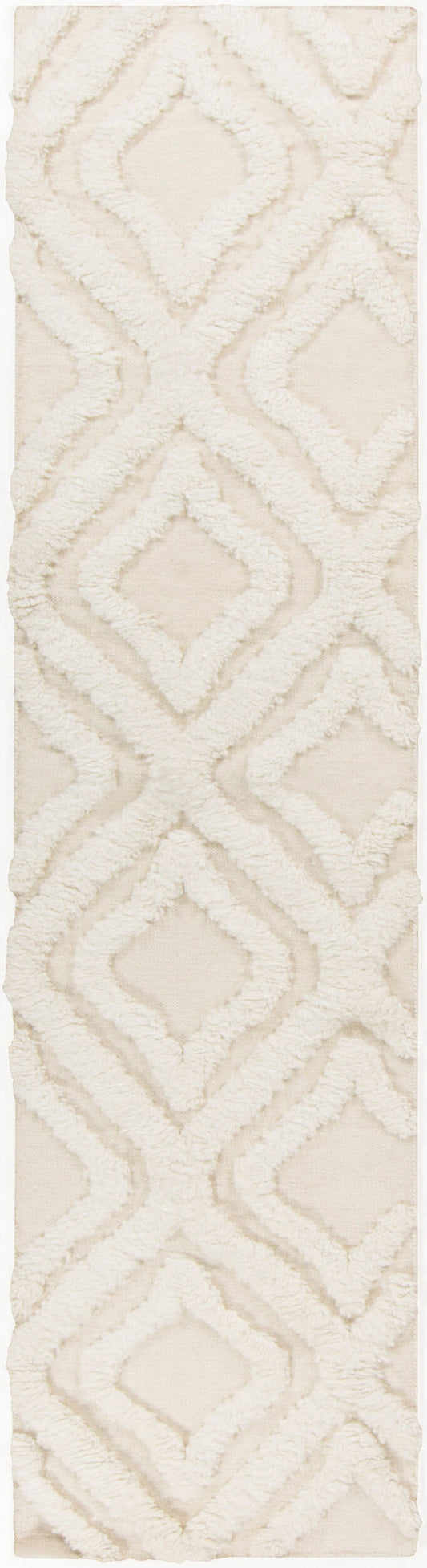 Alfombra de lana hecha a mano Kabru KAB-8015 de 2,4 m