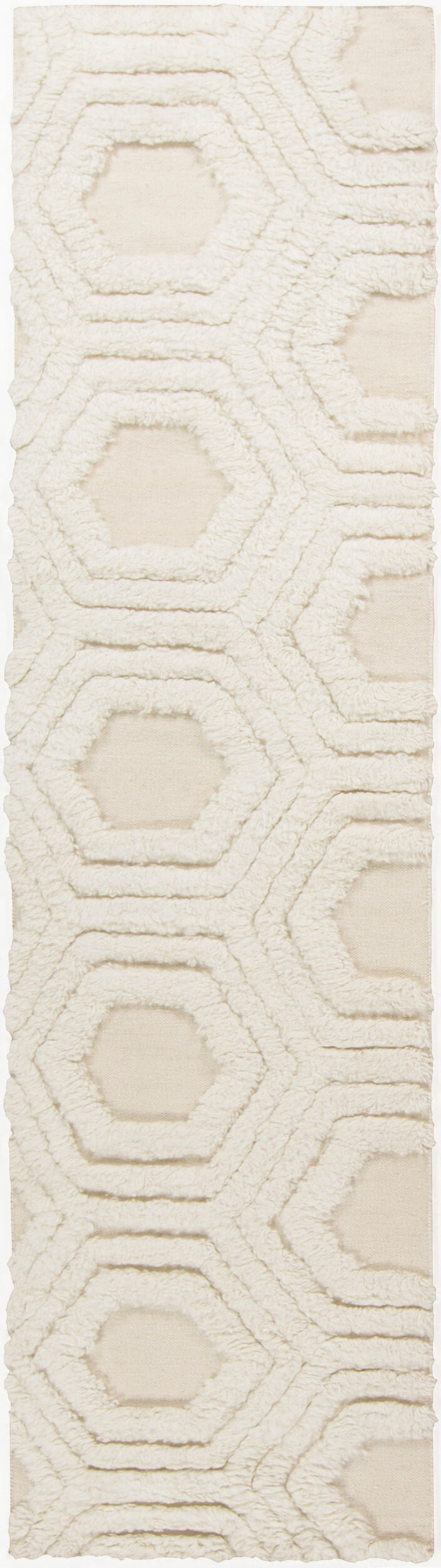 Kabru KAB-8017 8ft Runner Handmade Wool Runner Rug