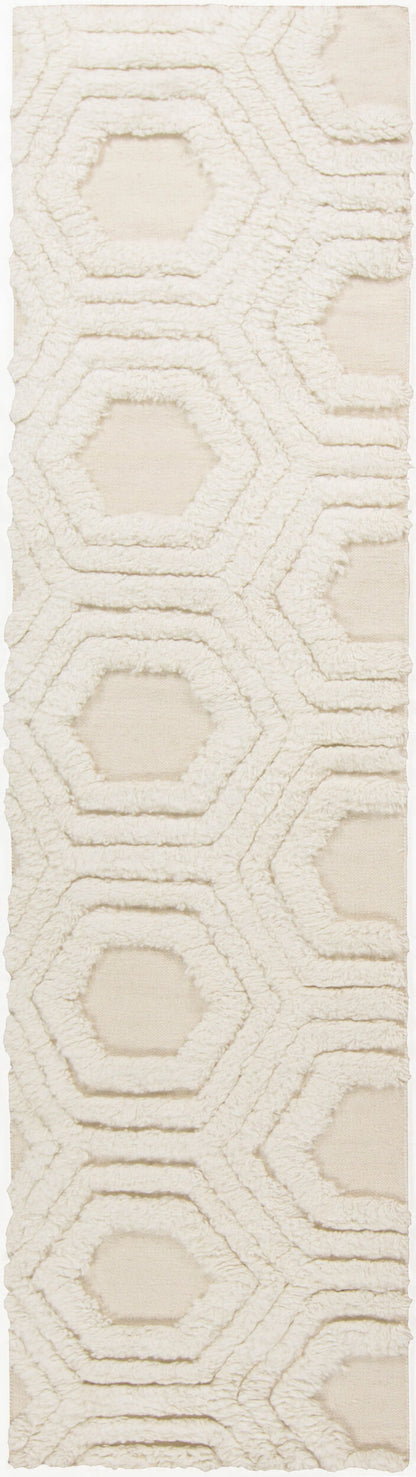 Kabru KAB-8017 8ft Runner Handmade Wool Runner Rug