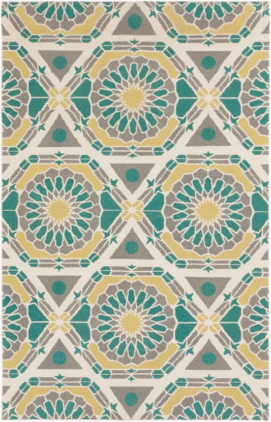 Kaleidoscope KAL-8001 2' x 3' Handmade Wool Accent Rug
