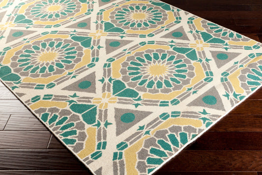 Kaleidoscope KAL-8001 2' x 3' Handmade Wool Accent Rug