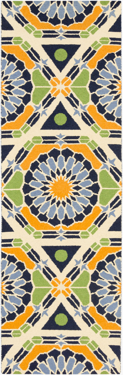 Kaleidoscope KAL-8002 8ft Runner Handmade Wool Runner Rug
