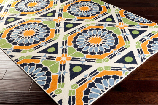 Kaleidoscope KAL-8002 2' x 3' Handmade Wool Accent Rug