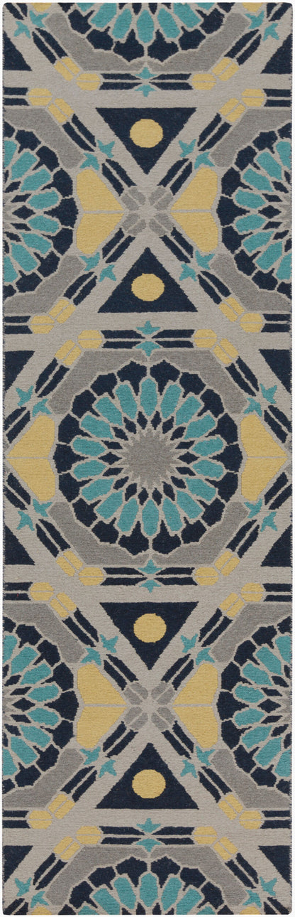 Kaleidoscope KAL-8005 8ft Runner Handmade Wool Runner Rug