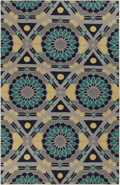 Kaleidoscope KAL-8005 2' x 3' Handmade Wool Accent Rug