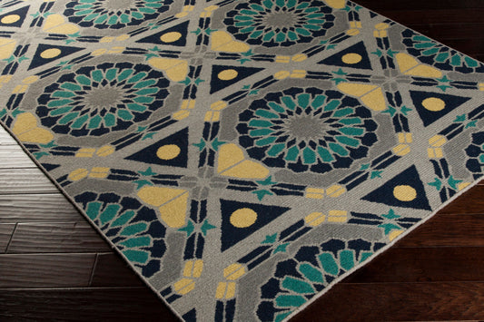 Kaleidoscope KAL-8005 2' x 3' Handmade Wool Accent Rug