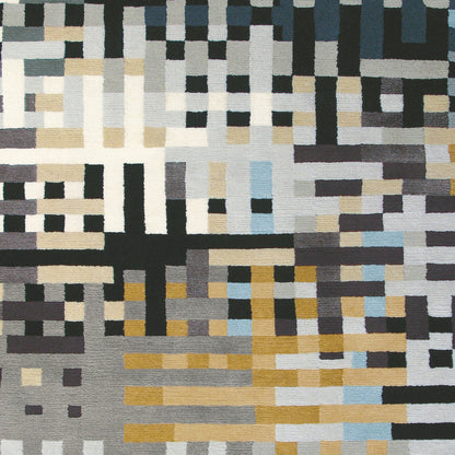Alfombra decorativa de lana hecha a mano Kodari KDI-1001 de 2' x 3'