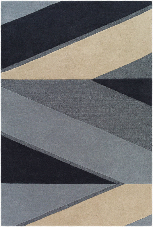 Alfombra decorativa de lana hecha a mano Kennedy KDY-3024 de 2' x 3'