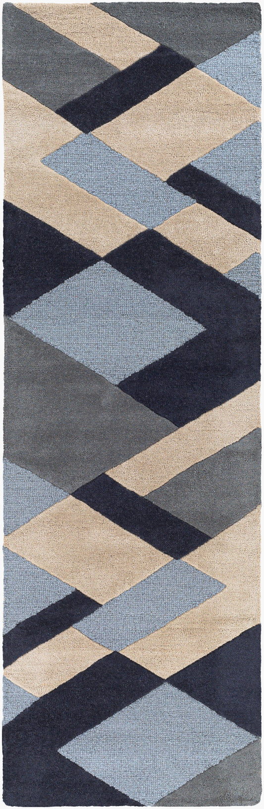 Kennedy KDY-3026 8ft Runner Handmade Wool Runner Rug
