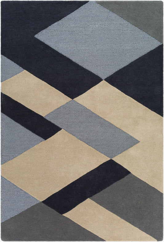 Alfombra de lana hecha a mano Kennedy KDY-3026 de 2,7 x 3,6 m