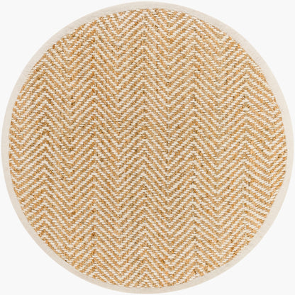 Kerala KER-2302 6ft Round Handmade Jute Area Rug
