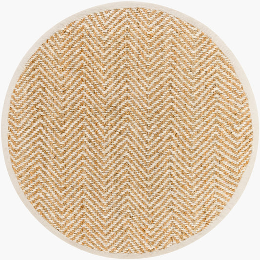 Kerala KER-2302 8ft Round Handmade Jute Area Rug