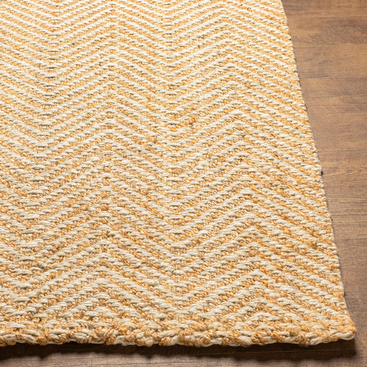 Kerala KER-2302 8ft Square Handmade Jute Area Rug