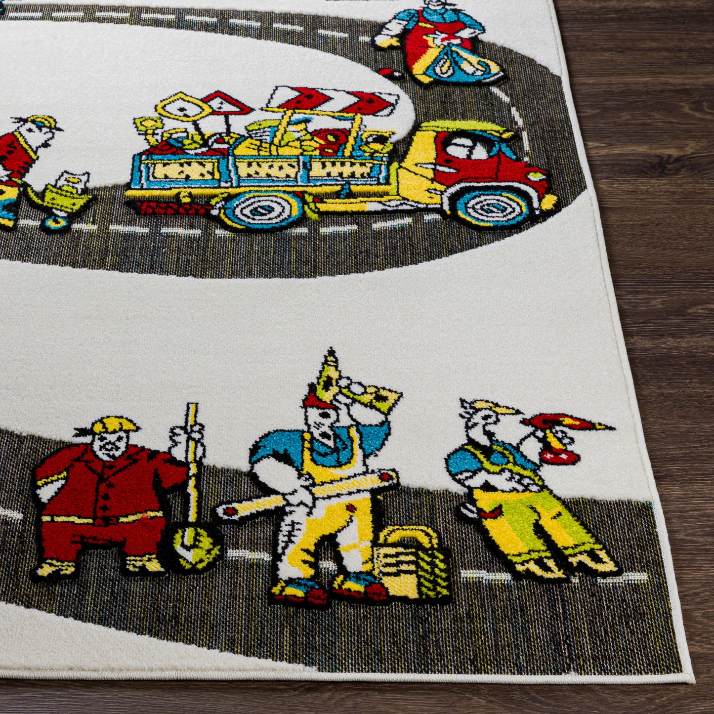 Alfombra tejida a máquina para jardín de infantes KGT-2310 de 6' x 9'