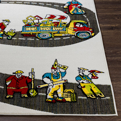 Alfombra tejida a máquina para jardín de infantes KGT-2310 de 6' x 9'