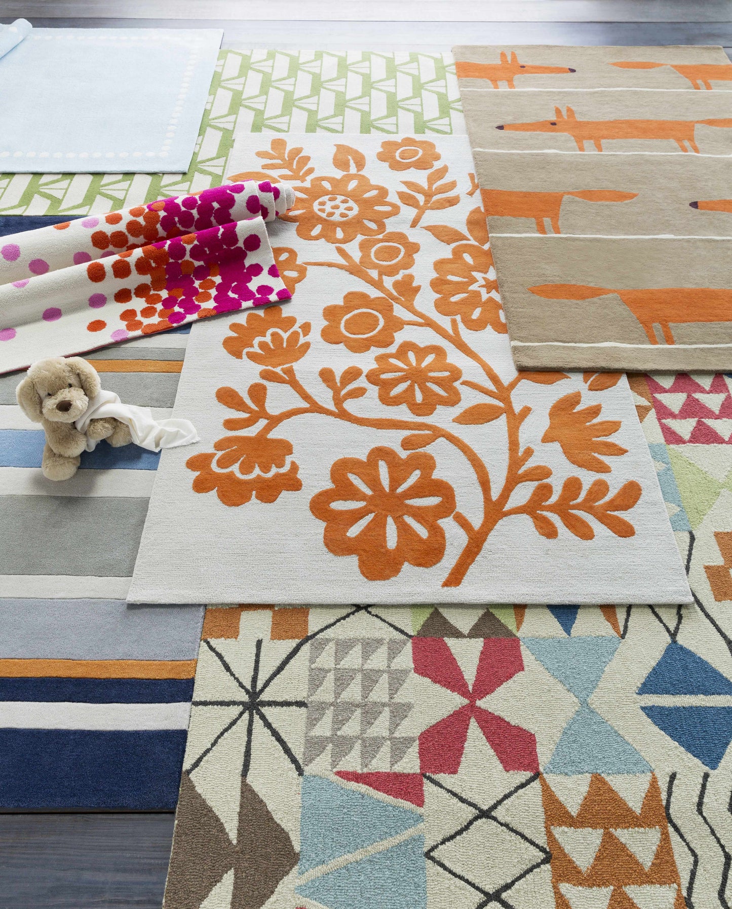 Tic Tac Toe TCT-6001 Hand Hooked Rug