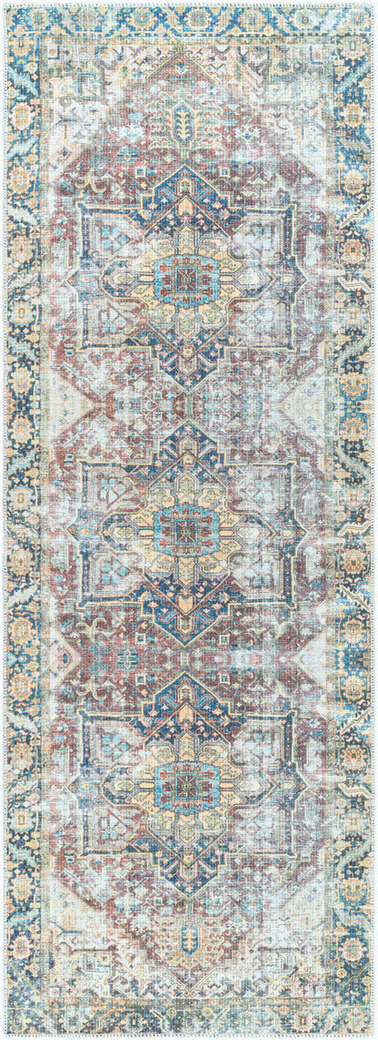 Kemer KMR-2300 10ft Runner Machine Woven Washable Runner Rug