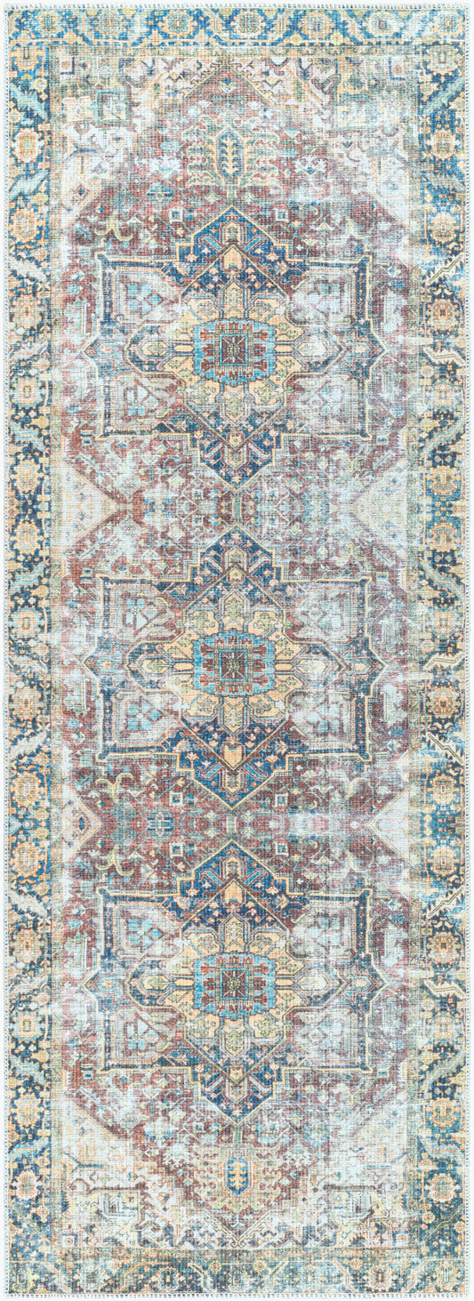Kemer KMR-2300 10ft Runner Machine Woven Washable Runner Rug