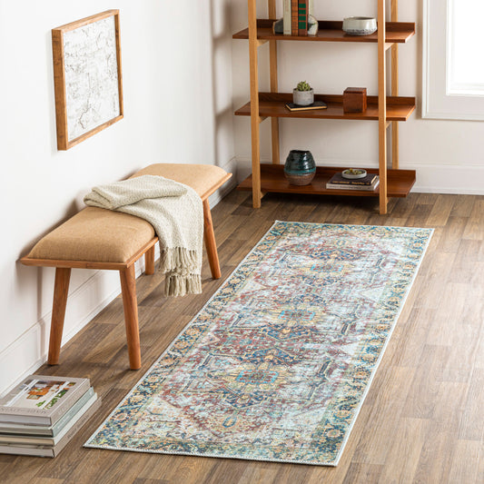 Kemer KMR-2300 10ft Runner Machine Woven Washable Runner Rug