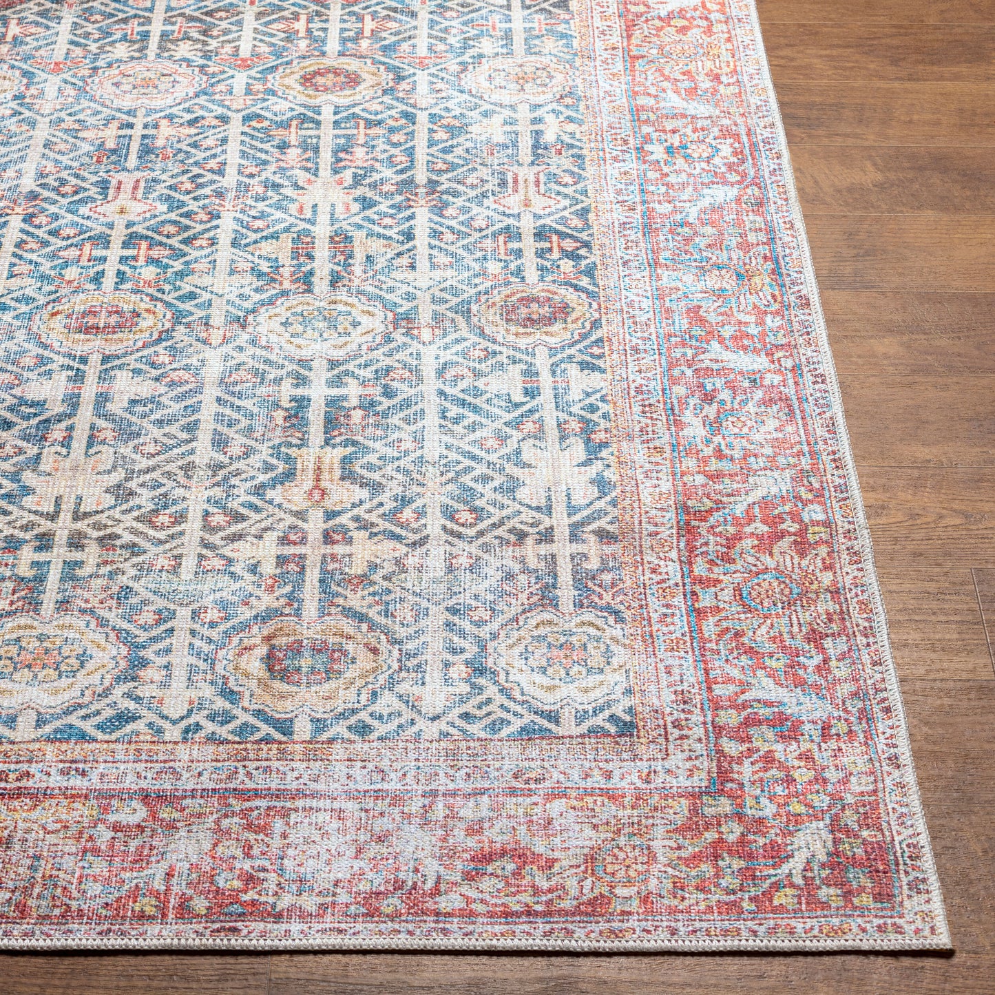 Kemer KMR-2301 7ft Runner Machine Woven Washable Runner Rug