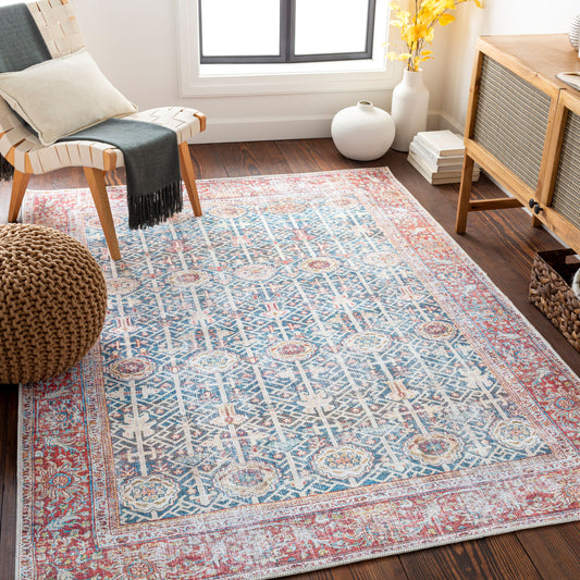 Kemer KMR-2301 6' x 9' Machine Woven Washable Area Rug