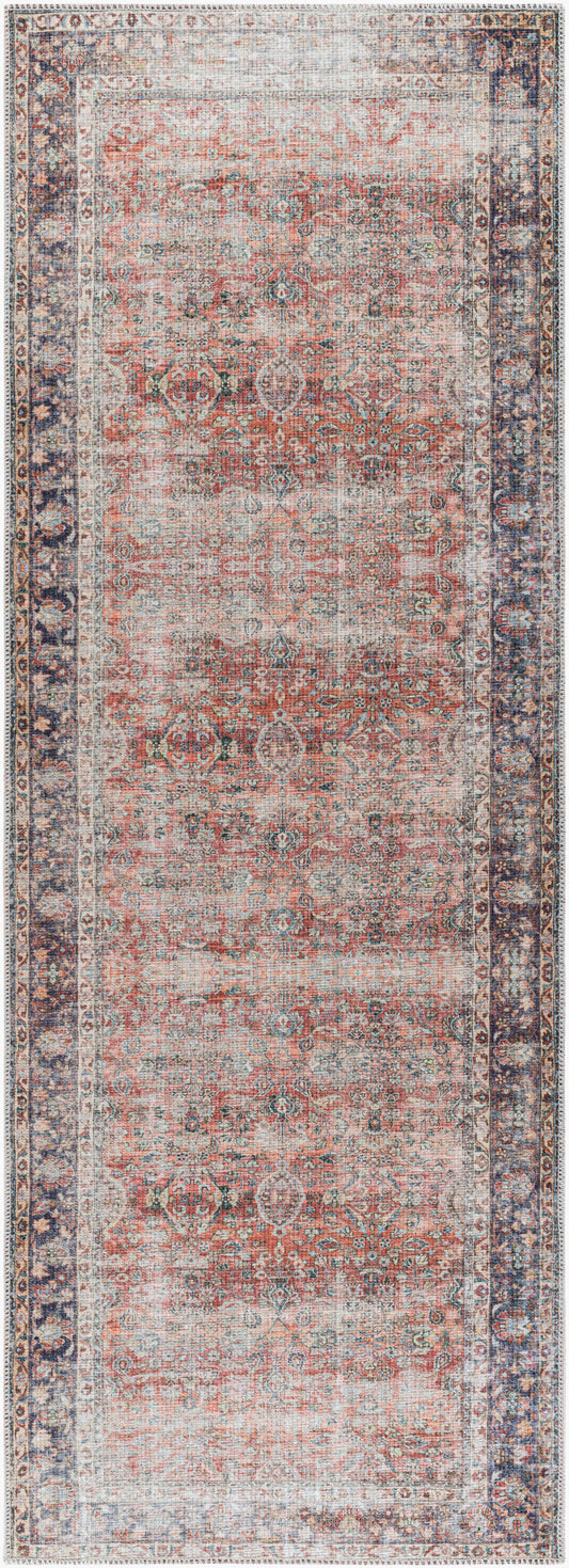 Kemer KMR-2302 7ft Runner Machine Woven Washable Runner Rug