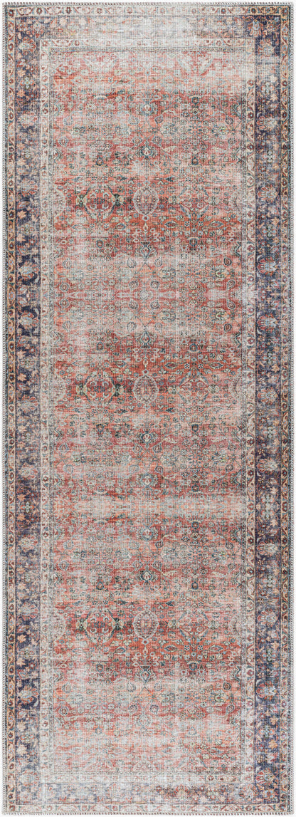 Kemer KMR-2302 7ft Runner Machine Woven Washable Runner Rug