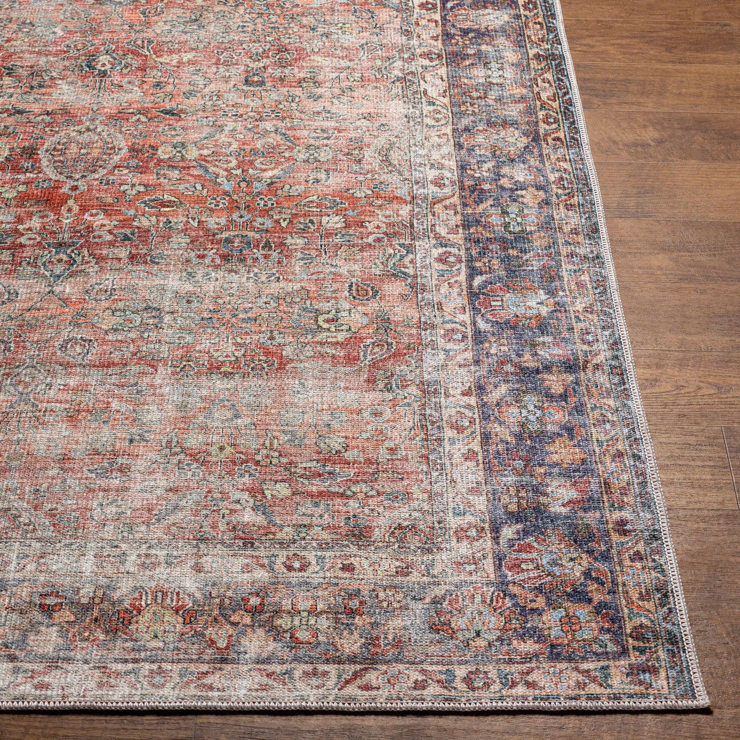 Kemer KMR-2302 6' x 9' Machine Woven Washable Area Rug