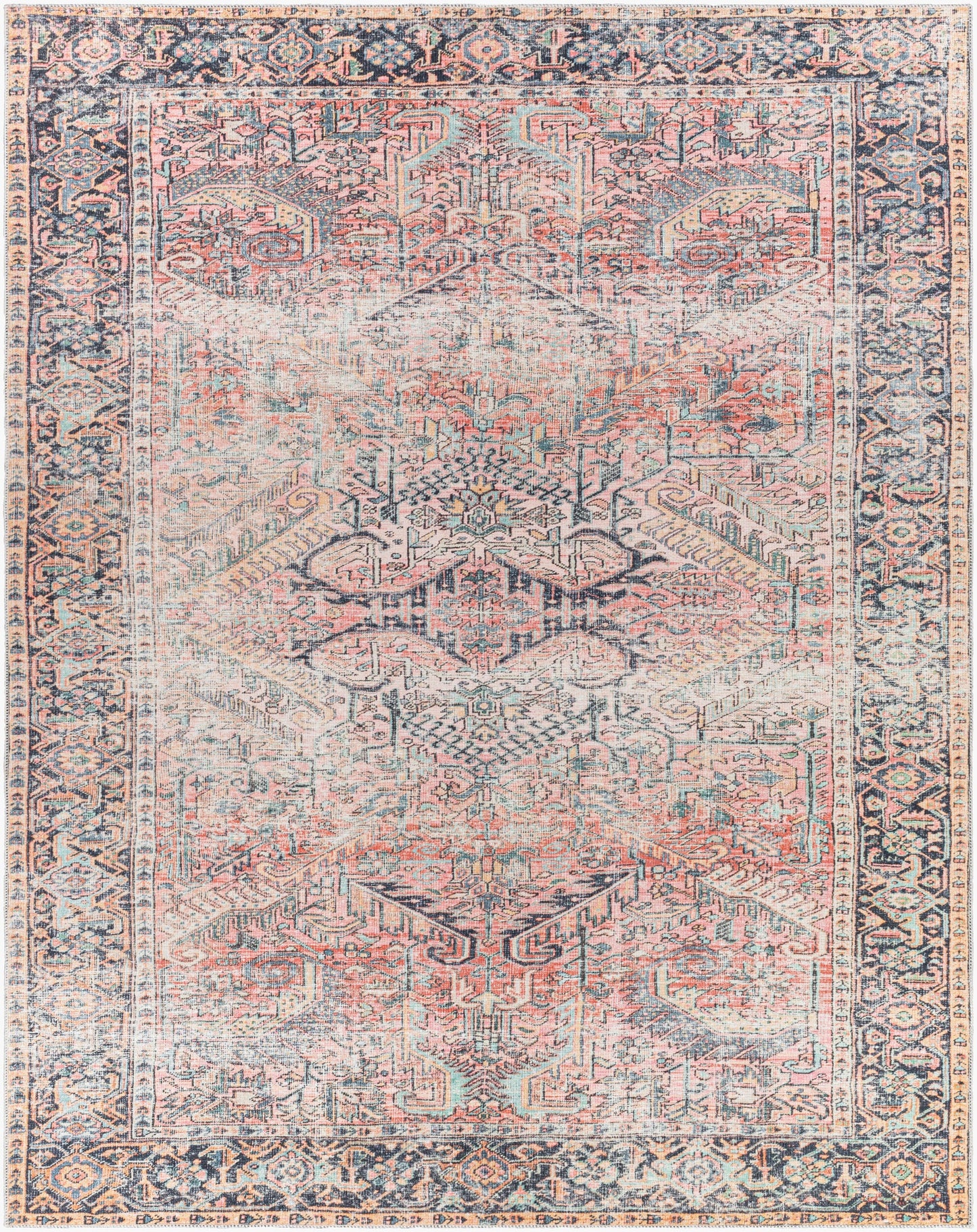 Kemer KMR-2303 8' x 10' Machine Woven Washable Area Rug