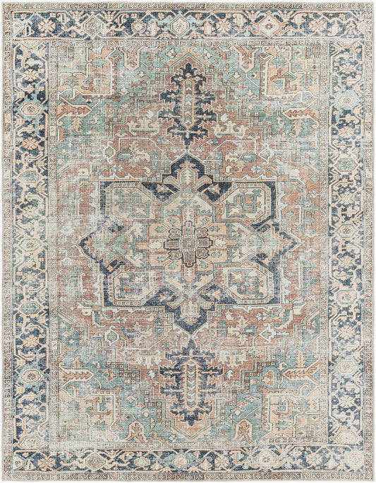 Kemer KMR-2307 9' x 12' Machine Woven Washable Area Rug