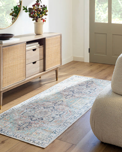 Kemer KMR-2307 9' x 12' Machine Woven Washable Area Rug