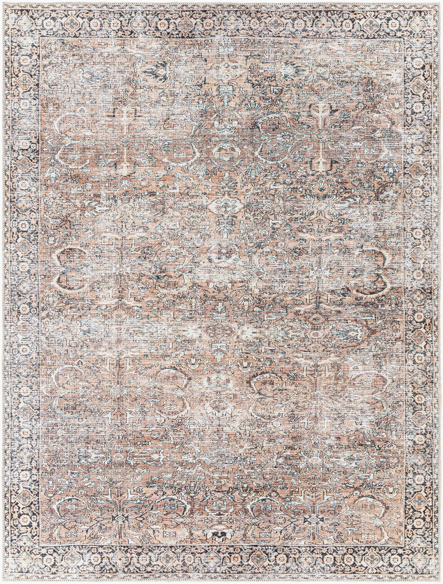 Kemer KMR-2308 8' x 10' Machine Woven Washable Area Rug