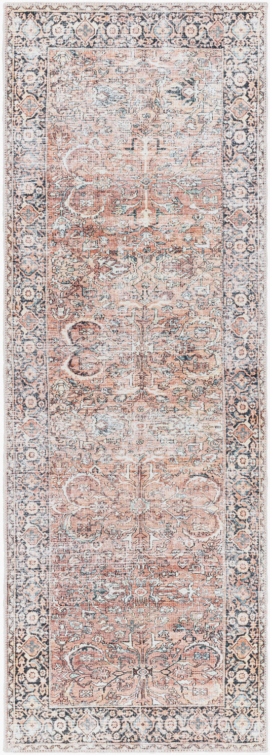 Kemer KMR-2309 7ft Runner Machine Woven Washable Runner Rug