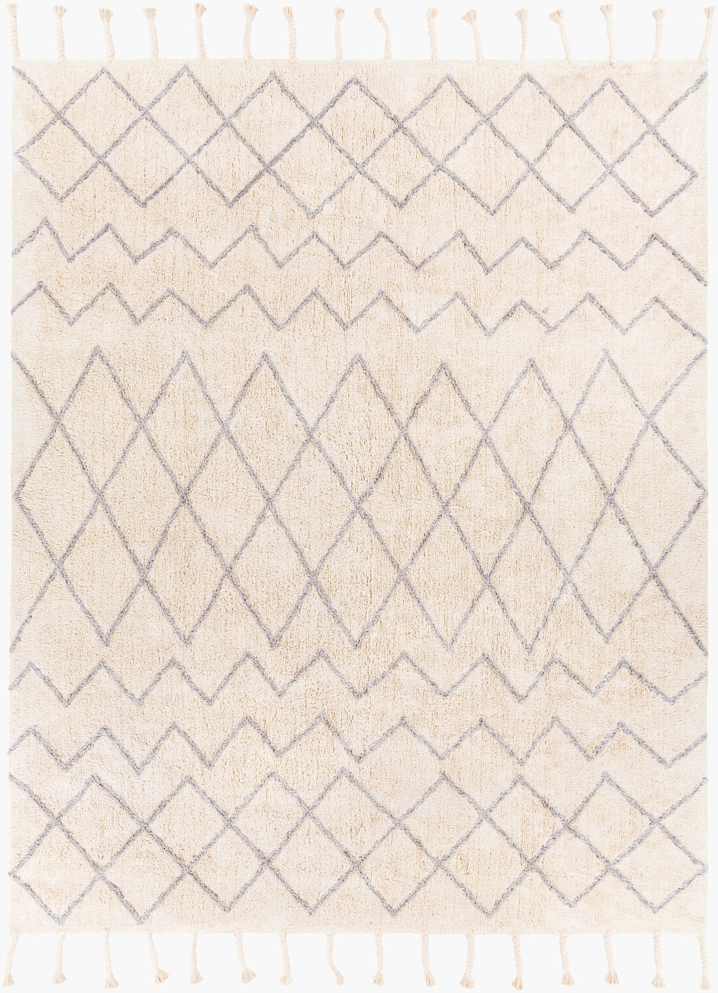 Khemisset KMS-2300 Alfombra decorativa hecha a mano de 2' x 4'