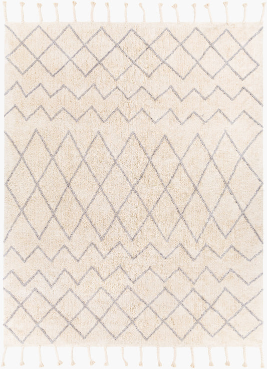 Khemisset KMS-2300 Alfombra decorativa hecha a mano de 2' x 4'