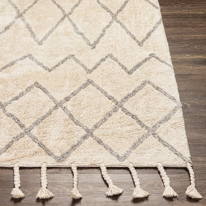 Khemisset KMS-2300 Alfombra decorativa hecha a mano de 2' x 4'