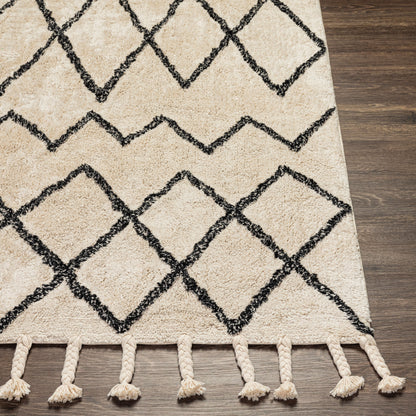 Khemisset KMS-2301 Alfombra decorativa hecha a mano de 2' x 4'